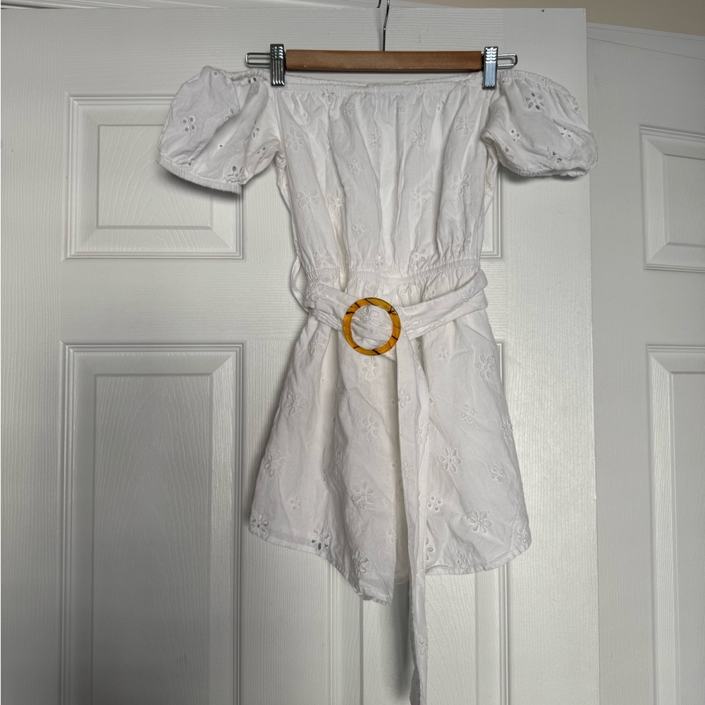 White Eyelet Romper